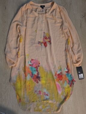 Massimo Sheer Floral Tunic